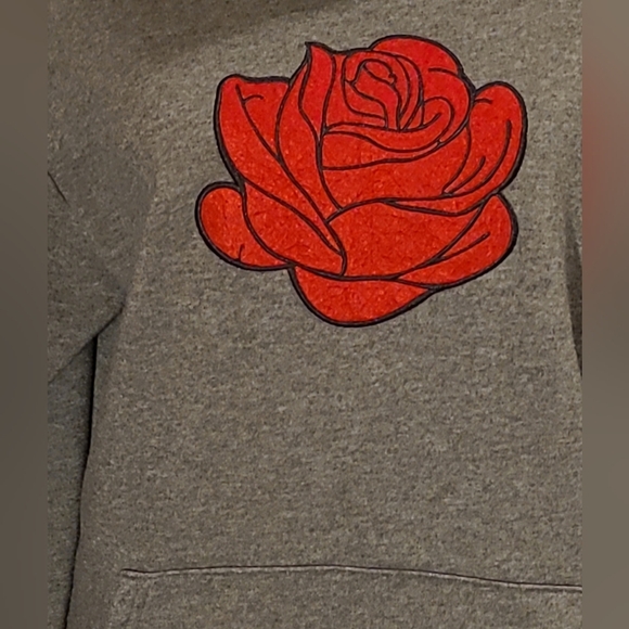 ORIGINAL DELUXE SUPPLY MEN'S GREY LONG SLEEVE PULLOVER HOODIE SZ. L - Picture 2 of 5